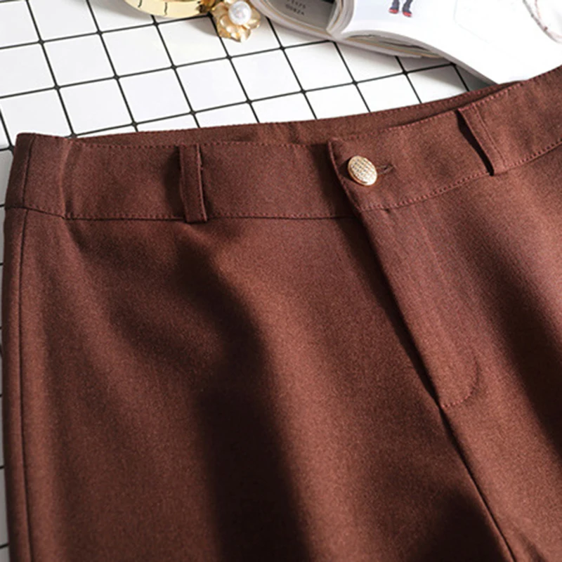 

Aged Women's Thicken Warm Wide Leg Pants Straight Flat Loose Mother Trousers For Winter Autumn Plus Size 6XL Solid Color Simple