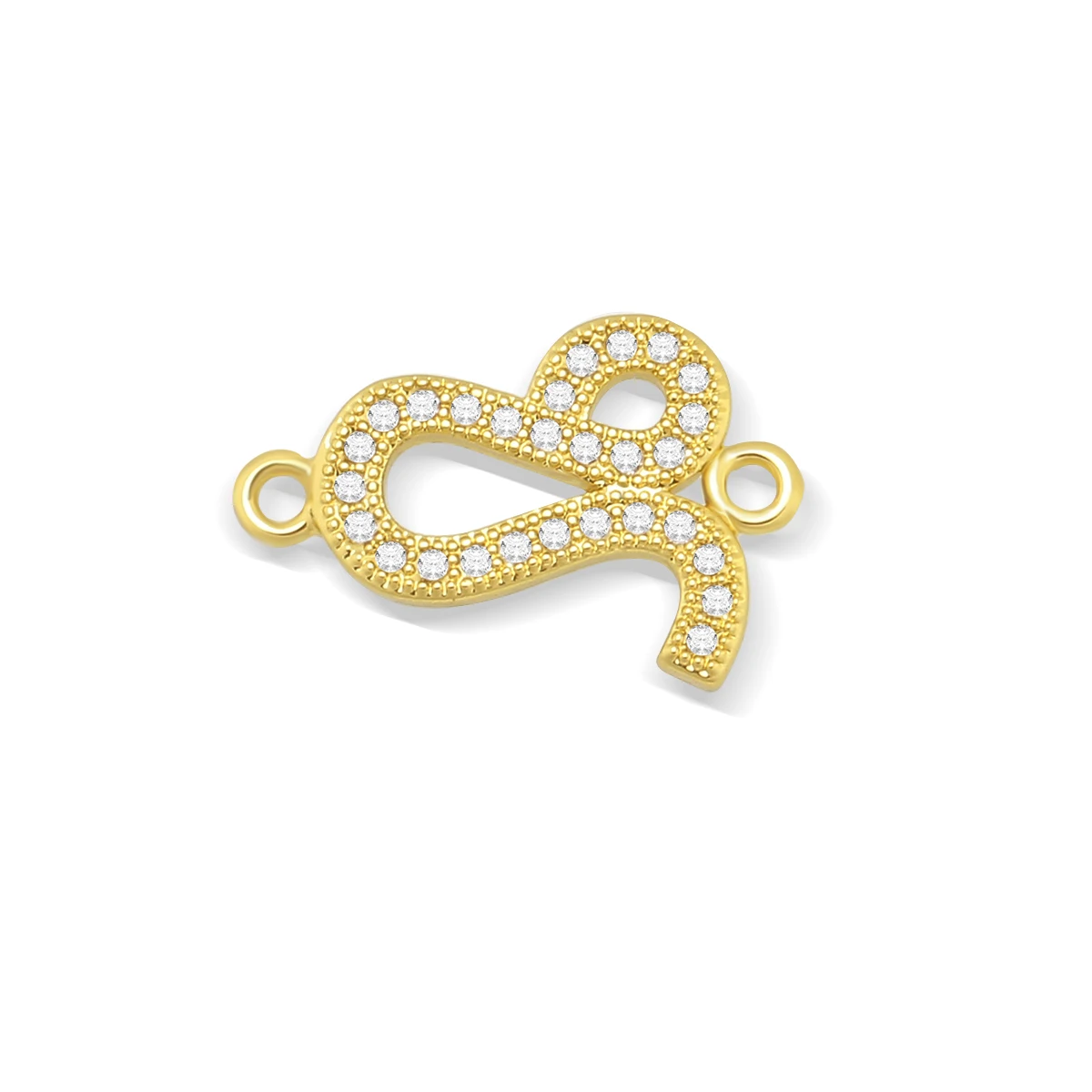 Cubic Zirconia Stones Gold-Plated Brass Constellation Charm For Necklace Bracelet Makings 2021 New Fashion CZ Zircon Findings