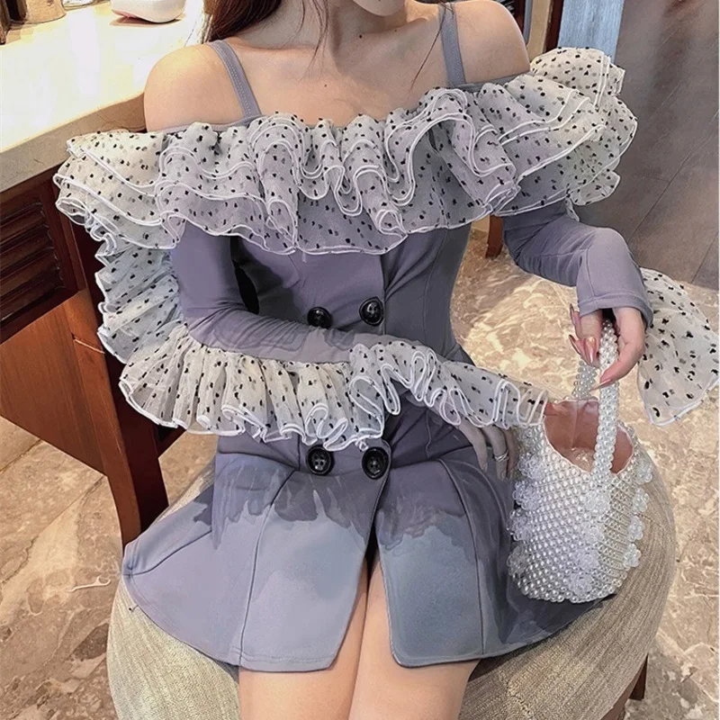 

Swimsuit Girl Monokini Swimsuits Closed Women's Bikini One Piece Red New Sexy For Women Polyester Solid Swimming Suit For Women