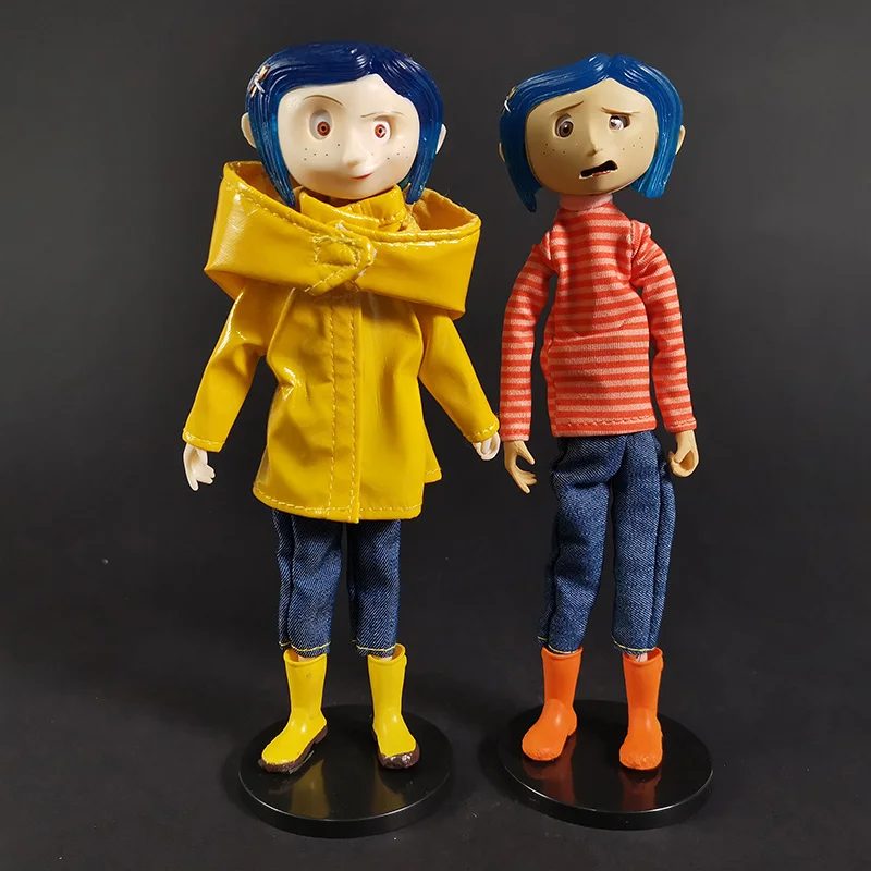 Экшн-фигурка куклы-Бенди Coraline 7 дюймов коллекция желтого дождевика из ткани NECA |