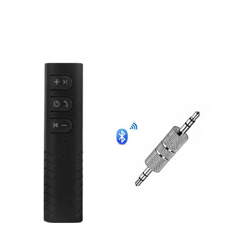 

Bluetooth Adapter Receiver, Portable Hands-Free Bluetooth 5.0 Audio Receiver Car Kits AUX Wireless Audio Adapter (Black)