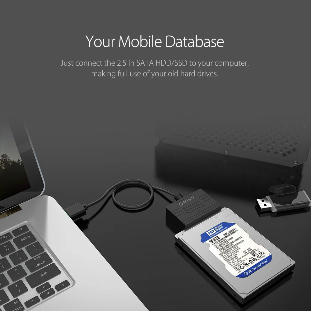 Адаптер для жесткого диска ORICO с USB 2 5 на SATA 22 Pin дюйма | Компьютеры и офис