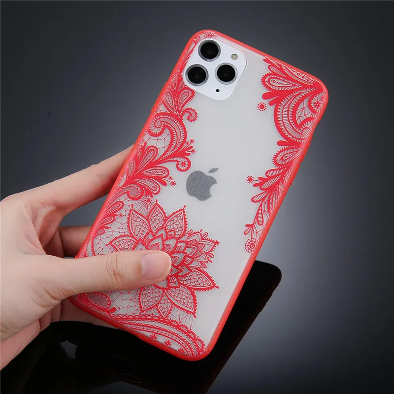 Lovebay сексуальный чехол для телефона с цветочным рисунком iPhone 11 Pro X XS XR Max 5 5S 6 6s 7 8 Plus