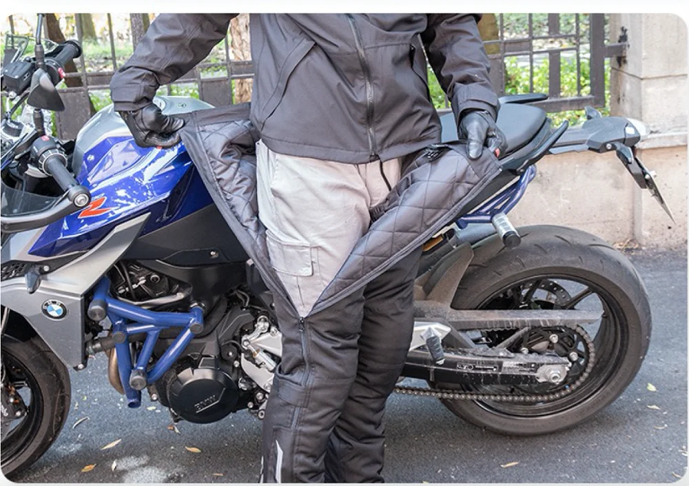 Мужские мотоциклетные водонепроницаемый ТЕКСТИЛЬ зимние брюки ветрозащитные