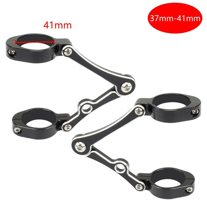 

33 мм-58 мм кронштейн для фар, зажим для вилки, трубка, держатель светильника 54 мм, 49 мм, 45 мм, 41 мм, 37 мм, мотоцикл Bobber Cafe Racer, универсальный