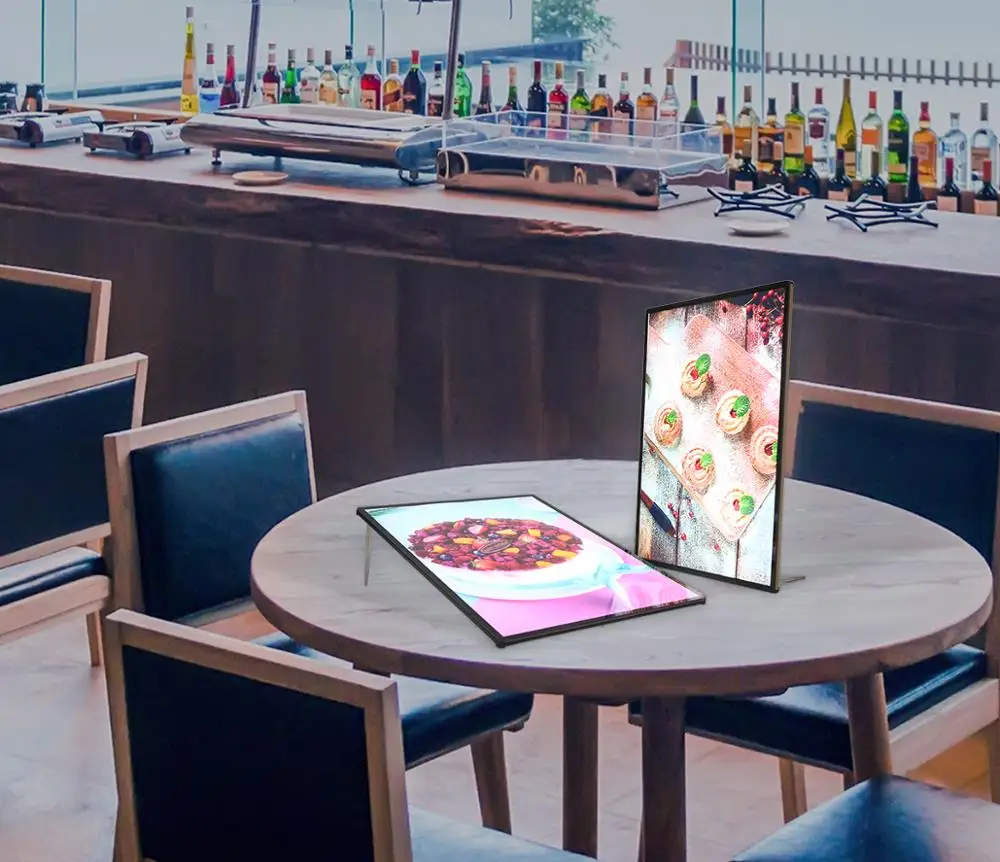 A3 display stand with light led menu board for hotel standing poster | Лампы и освещение