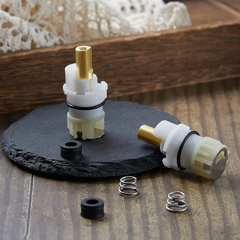 

2 Pieces RP25513 Faucet Stem Replacement with Rubber Seats and Springs Suitable for Kitchen Delta Faucet Repair Kit