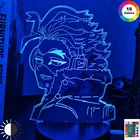 Аниме 3d лампа Hawks My Hero Академия для спальни Декор подарок на день рождения манга гаджет мой герой Академия Keigo Takami светильник