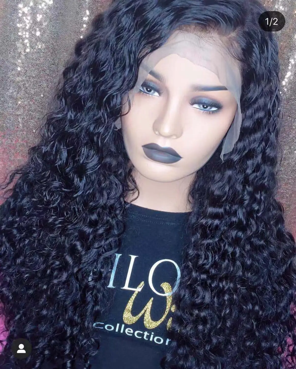 18 inch lace 02 Парик шнурка кудрявый вьющиеся волосы парики Синтетические волосы на кружеве al парик 12-28 дюймов волосы курчавые Синтетические волосы на кружеве волосы парики синтетический натуральный парик - Цвет: 18 inch lace 02