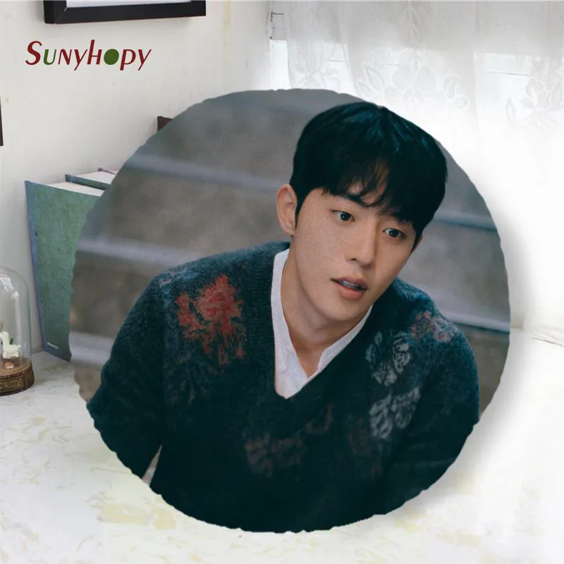 

Круглые диванные подушки Nam-Joo-Hyuk, персиковая кожа, наволочка, диаметр 40 см, 50 см, 60 см, декоративные подушки для дома WJY