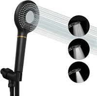 2 color high pressure handheld shower head powerful shower spray ionic filtered for hard water matte black hand held shower head