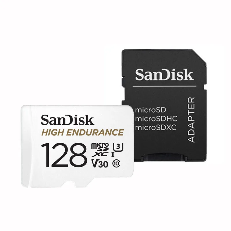 SQQNR-128G-KT2 SanDisk высокая выносливость Micro SD 128 ГБ 32 ГБ 64 Гб 256 ГБ U3 V30 4K Micro SD карта памяти SD/TF флэш MicroSD карта для монитора видео - Емкость: SQQNR-128G-KT2