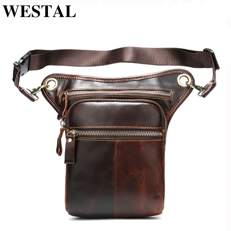 Сумка ремень WESTAL Мужская с кожаным ремешком| |