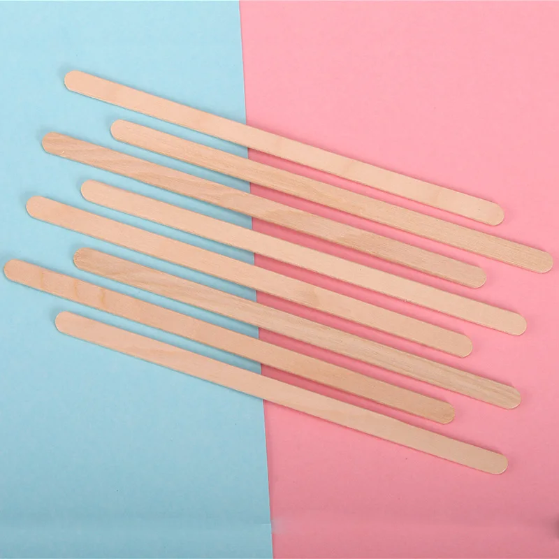 

100Pcs Disposable Wood Coffee Stirrer For Hot Cold Drink Beverage 140mm/110mm