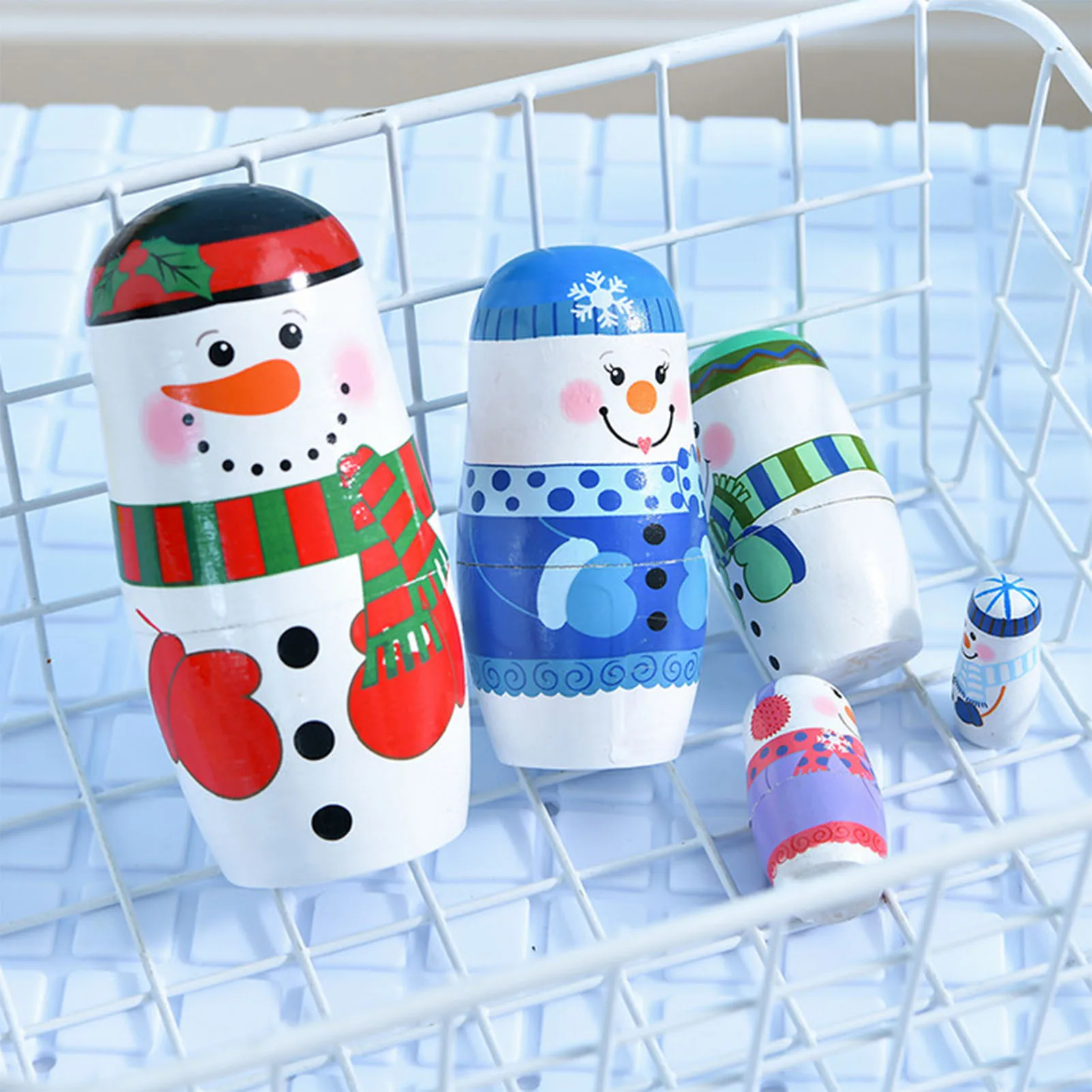 1 Набор российских подставных кукол строительные игрушки ручная роспись