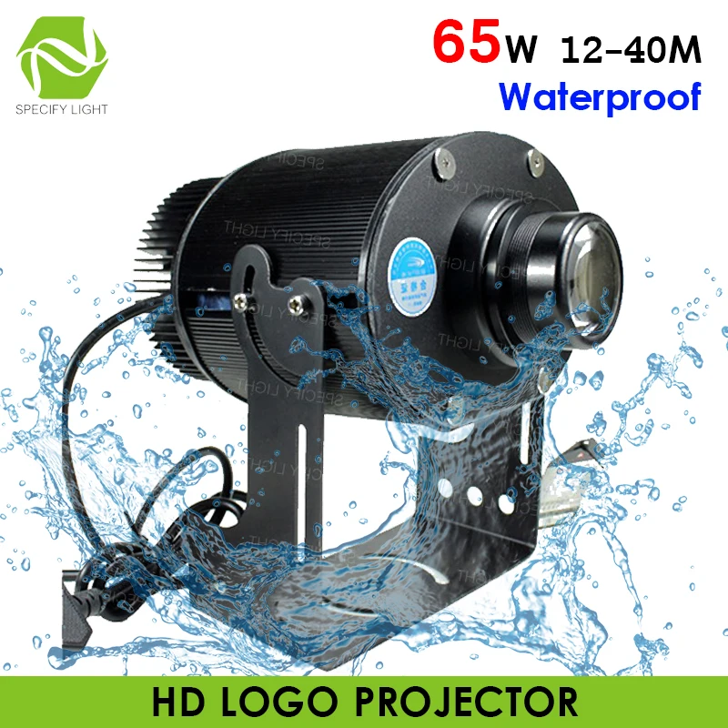 Водонепроницаемый наружный 65 Вт светодиодный HD Проекционный рекламный DIY логотип настроить изображение проектор магазин торговый центр Ресторан Добро пожаловать