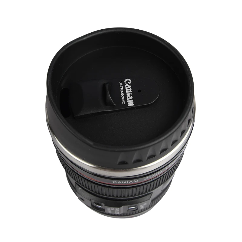 2 Color 24-105MM Lens Coffee Mug Travel Thermos Tumbler Stainless Steel Water Bottle Creative Insulated Cold Cup New Camera | Дом и сад