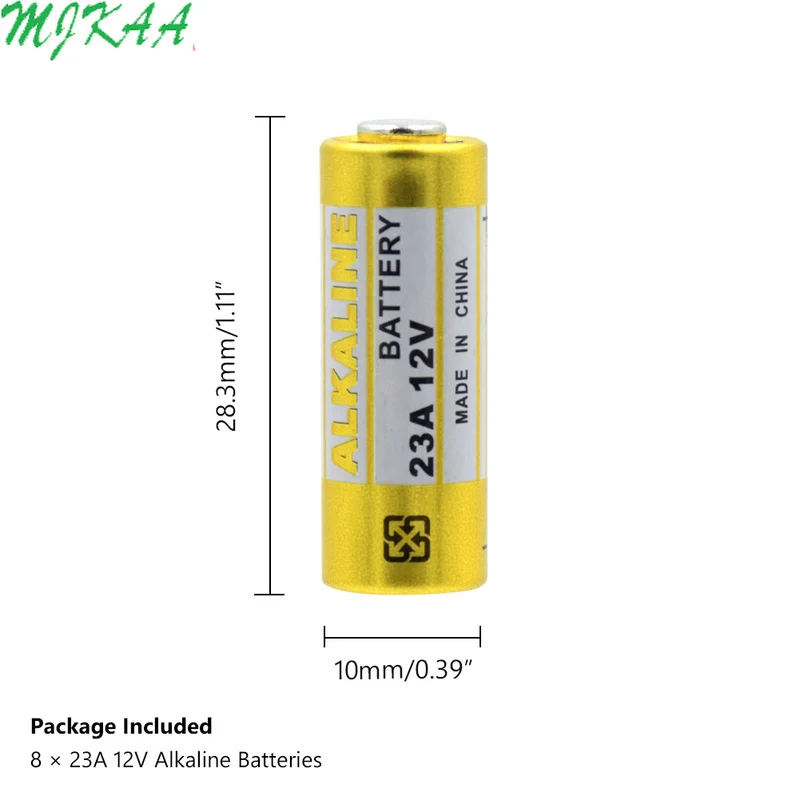 8 шт. 12 В 23A 23AE 23GA A23 A23S E23A EL12 3LR50 V23GA MN21 L1028 MS21 RV08 VR22 GP23A 21/23 K23A сухие щелочные