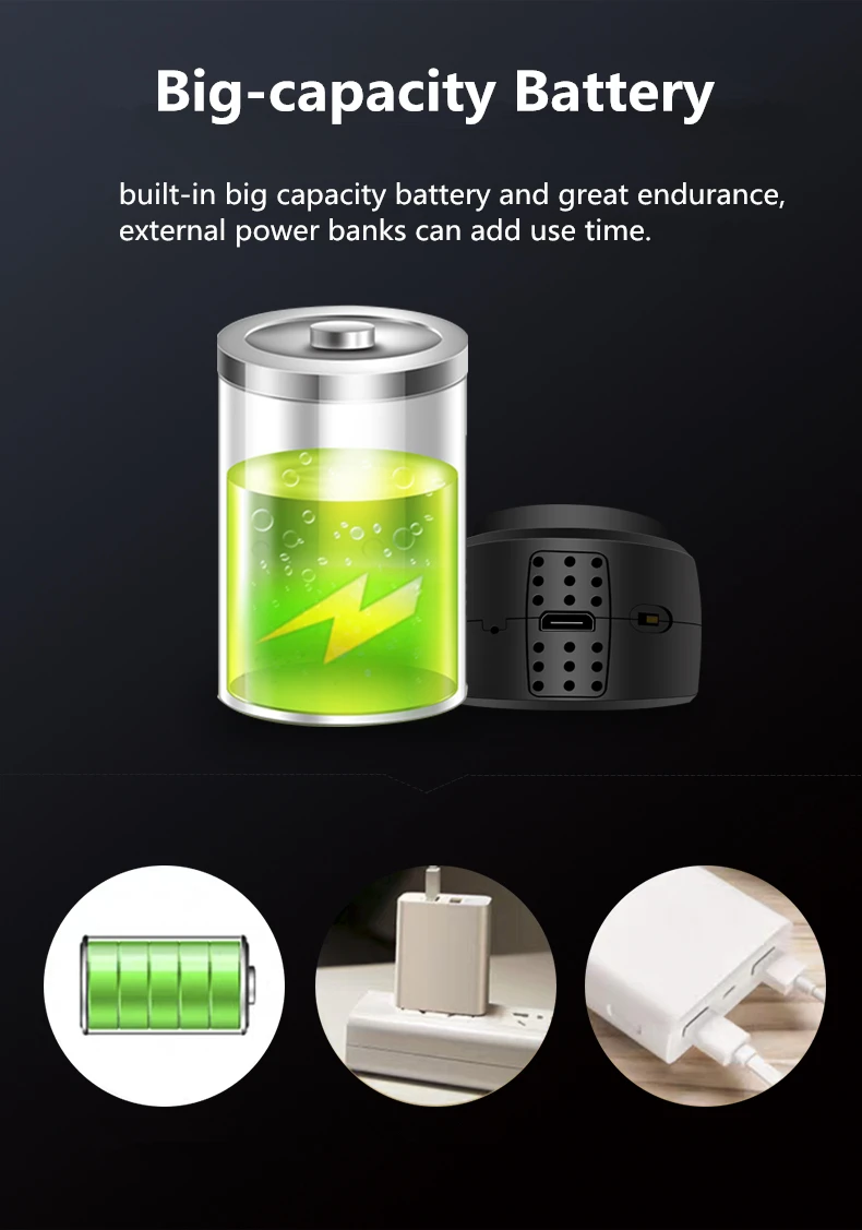 HD 1080P мини невидимый 360 Wi-Fi беспроводной нелюминесцентный ночного видения USB Батарея камера монитор дистанционное управление
