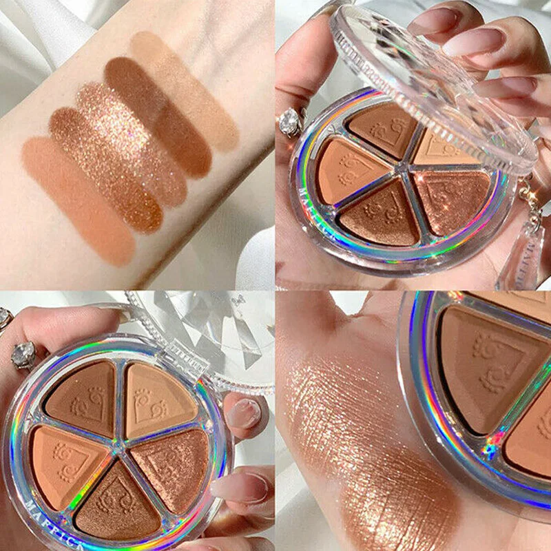 Палитра матовых теней для век лепестков земли румяна рандомная палитра