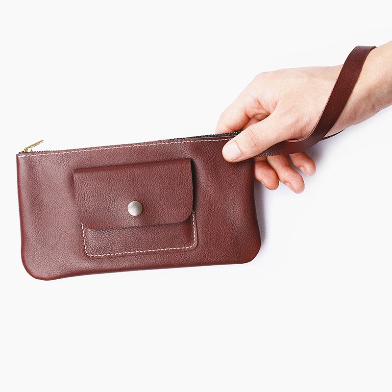 Новое поступление 2019 кожаный тонкий кошелек ручной работы Ретро стиль
