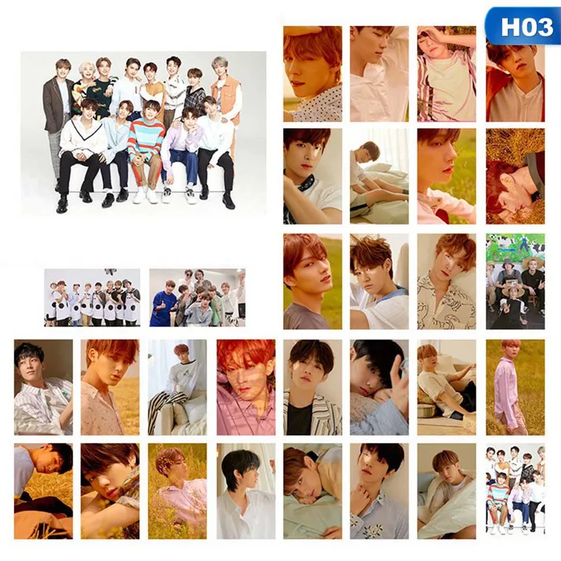 30 шт./компл. SEVENTEEN IKON фото карточные фотографии мальчик ломо карты самодельные