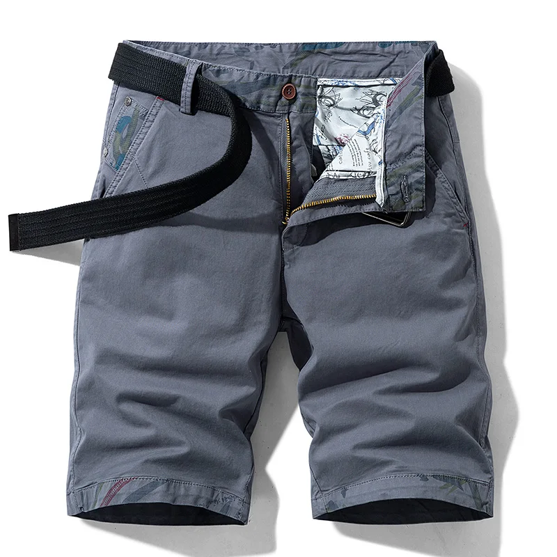 2021 cargo shorts men summer hot sale cotton casual fashion solid pocket classics brand plus size pants men beach shorts free global shipping