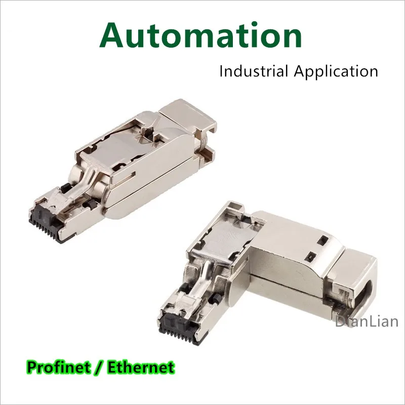 RJ45 Profinet Ethernet 4Pin/8Pin Male Metal пирсинг обжим CAT5 CAT6 IP67 | Обустройство дома