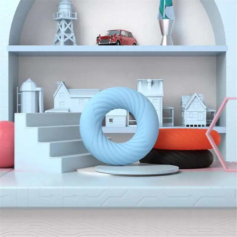 

Silicone Environmental O-shaped Grip Strength Device Silicone Round Decompression Vent Finger Training Exercise