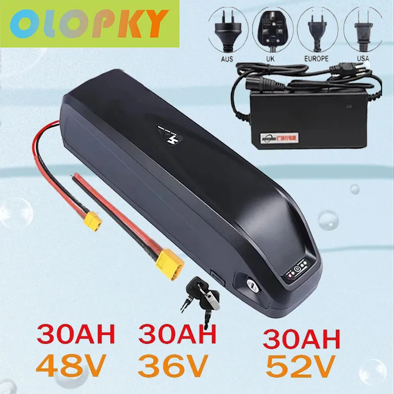 Аккумулятор для электровелосипеда Hailong 18650 ячеек 52 в 20 А · ч 48 В 36 17 30 мощный