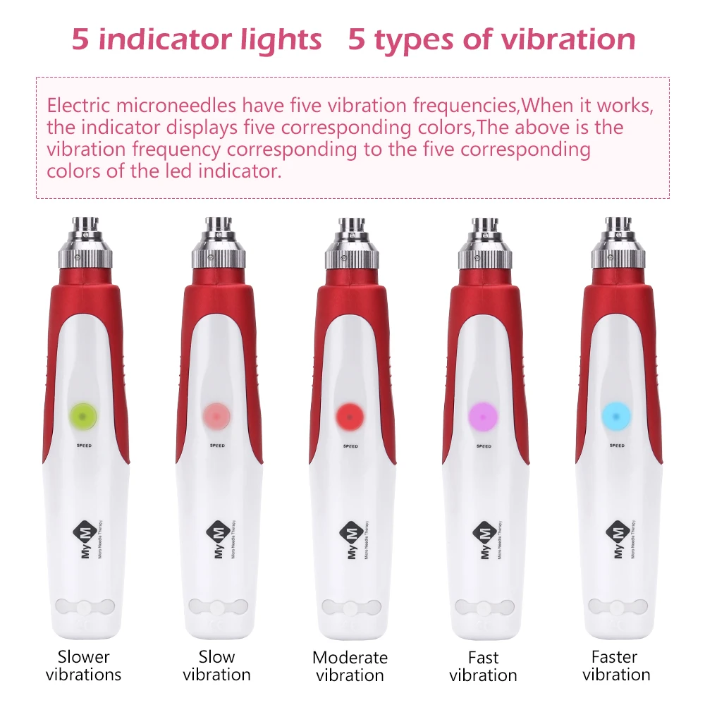 Красота Derma Авто ручка профессиональная электрическая микроиглы байонет Дерма