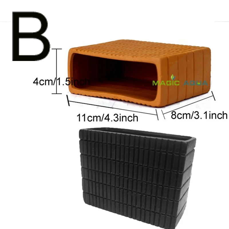 Аквариумное украшение керамическая рыба скрывающая пещера для водного растения
