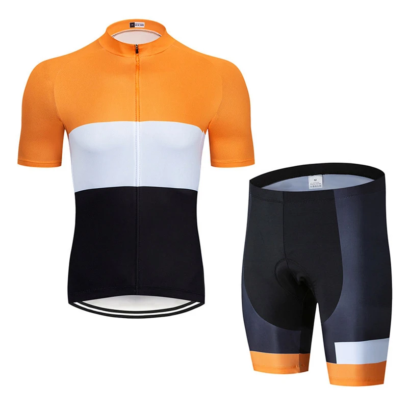 

2021 cycling wear short-sleeved suit quick-drying men's cycling wear summer cycling wear suit mountain bike bicycle shorts set
