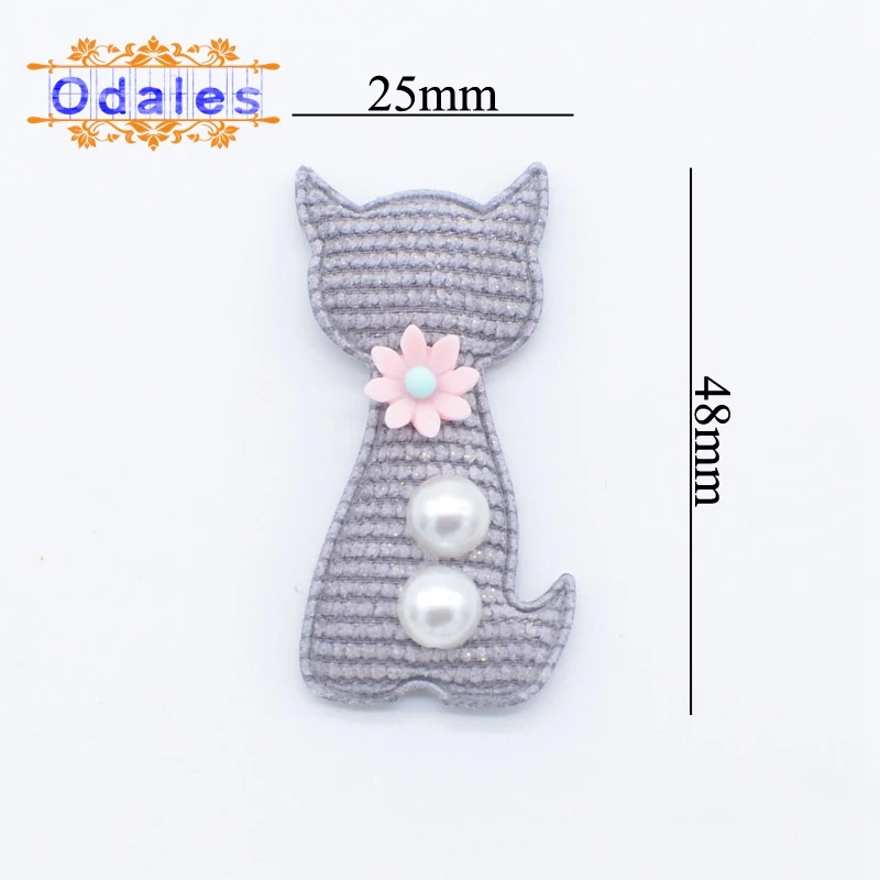 Модные серые нашивки в Корейском стиле с изображением домашних кошек цветов и