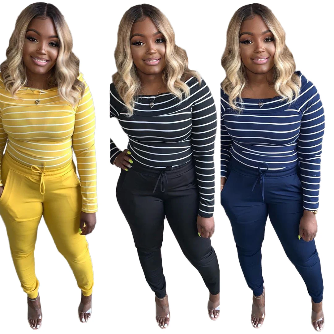 Женский спортивный костюм комплект из двух предметов с длинным рукавом и брюками