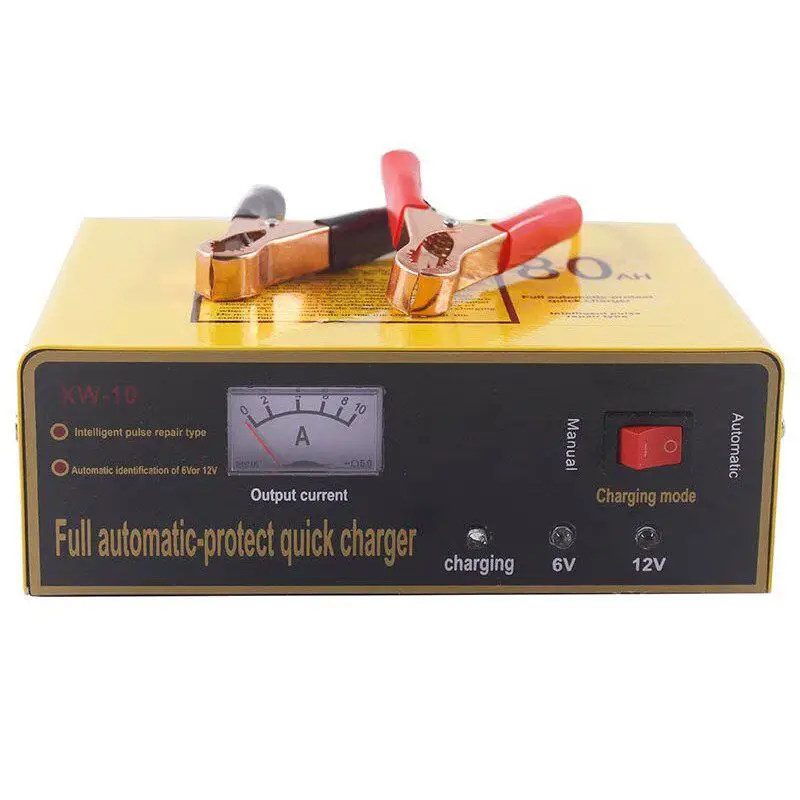 Professional 140W Full Automatic-protect Quick Charger 6V/12V 80AH Automatic Intelligent Repair Car Battery Adapter |
