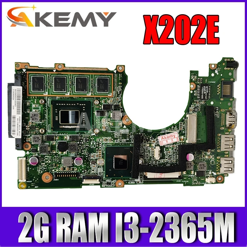 

X202E материнская плата для ноутбука Asus X202E X202EV X202EP X201E S200E X201EP протестированный Оригинал материнская плата 2G Оперативная память I3-2365 Процессор