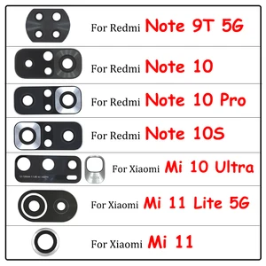 Стеклянный объектив с наклейкой для камеры Xiaomi Mi A2 Lite A1 A3 Max 2 Max3 Mix 2S 3 Mi 10 Ultra 10T 11 Lite Redmi Note 10 Pro 10S 9T