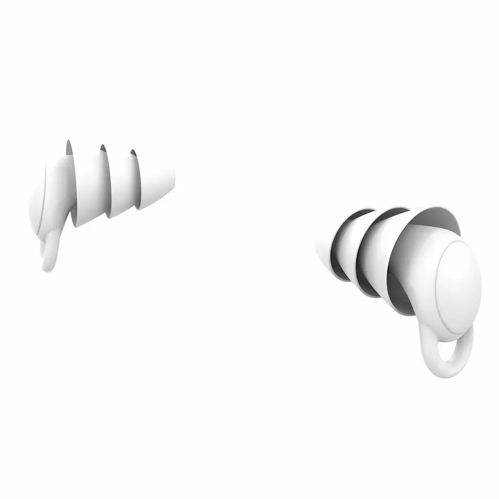 

Reusable Silicone Ear Plugs Waterproof Noise Reduction Earplugs for Sleeping Swimming Snoring Concerts
