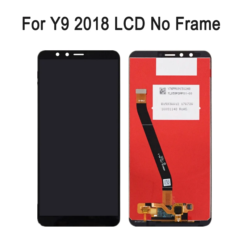 Для huawei Y9 2018 Оригинальный ЖК дисплей кодирующий преобразователь сенсорного