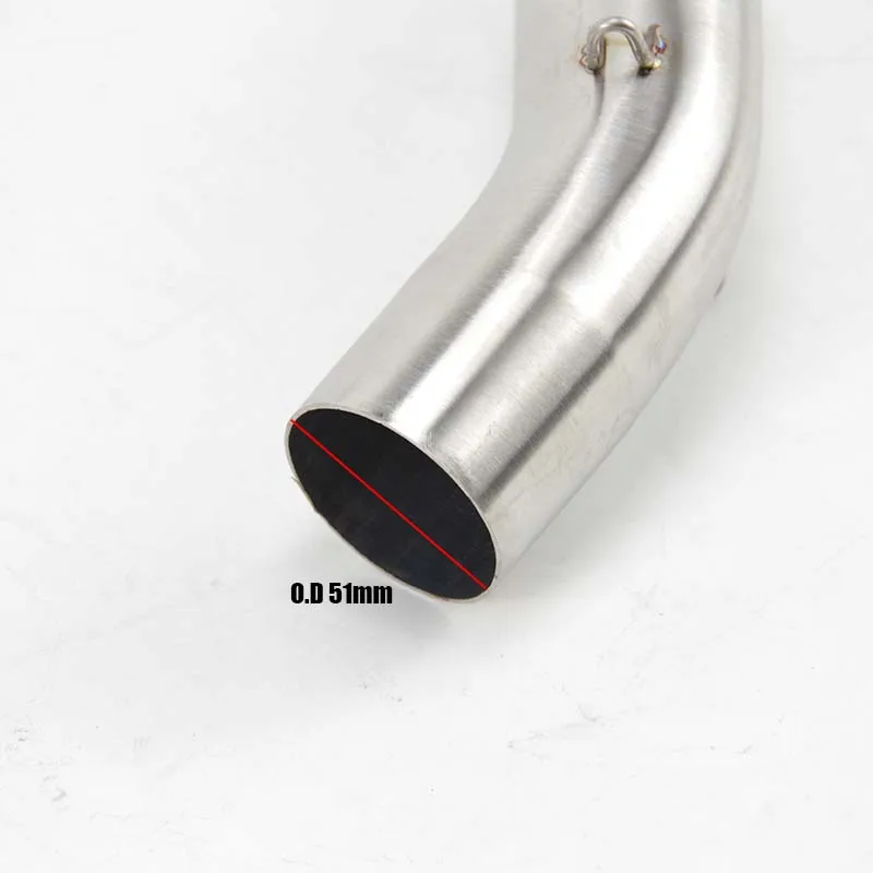 Средняя выхлопная труба мотоцикла для TMAX 500/530 R1 GSR750 DUCATI 848 MT07 CBR300 ZX-10R NK 150 R25