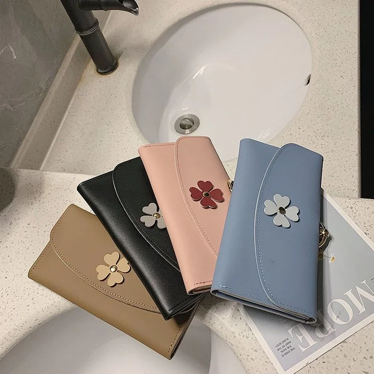 

2021 Summer New Long Wallet Package Cover Type Pu Soft Letters
