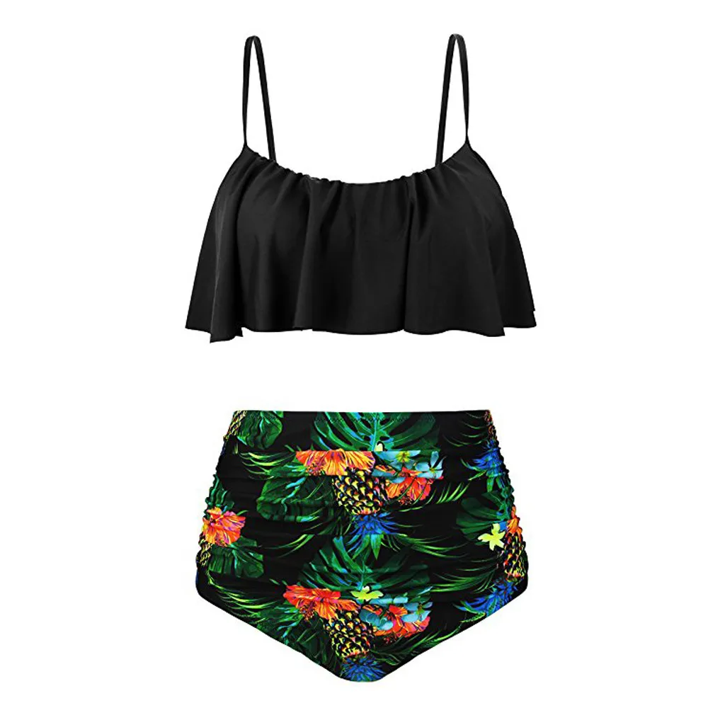 

Women High Waist Bikinis Swimwear Swimuit Female Retro Beachewear Bikini Set Summer sexy casual ladies beach swimwear skirt suit