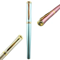luxury high quality student fountain pen color pen rod golden clip extra fine 0 38 ink pen stationery office school supplies new