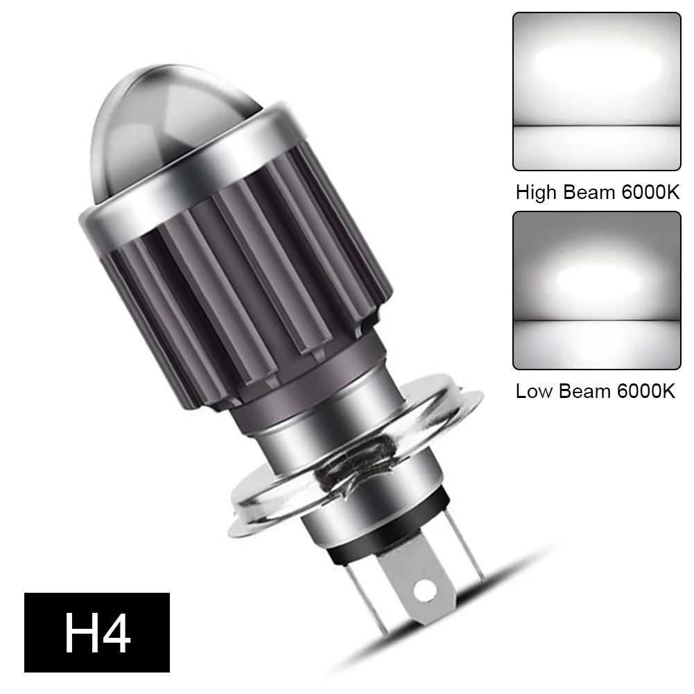 

1Pc CSP 10000Lm h4 led Moto BA20D led for motorcycle head light Bulbs Lens Yellow Hi Lo Lamp Motorbike Headlights Lamp accessory