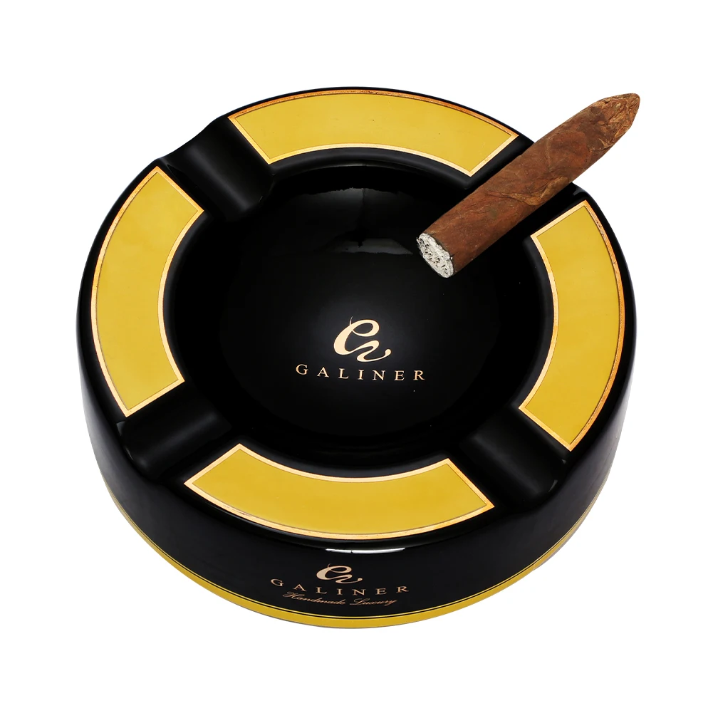 

GALINER Ceramic Cigar Ashtray Portable Smoking Tobacco Ash Tray Rest Holder Accessories Cohiba Ashtray Luxury
