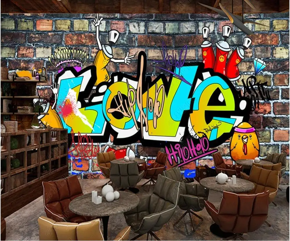 Настенные 3D-обои на заказ настенные панели с изображением кирпичной стены в