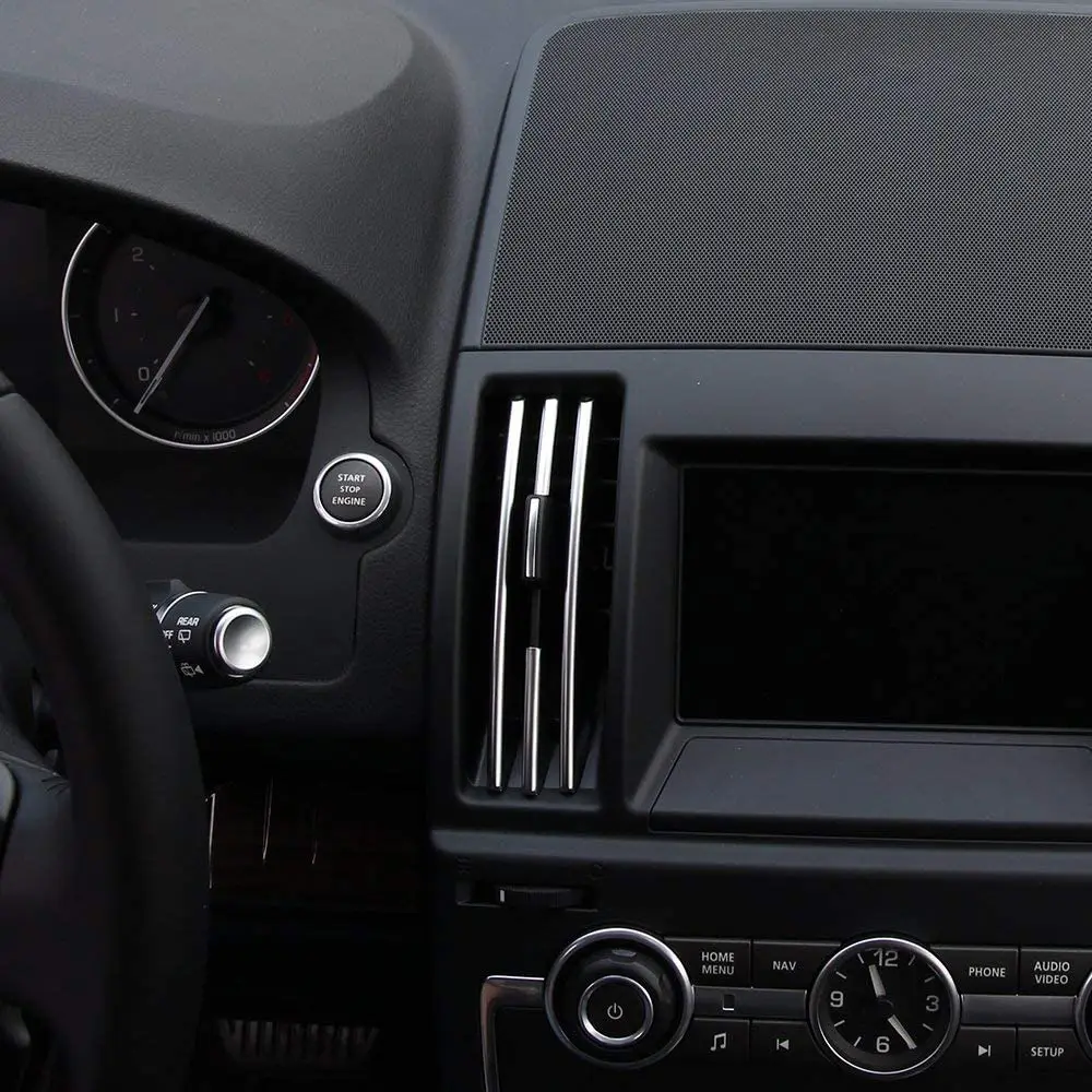 ABS пластик хром внутренний центр кондиционер вентиляционное отверстие полоски