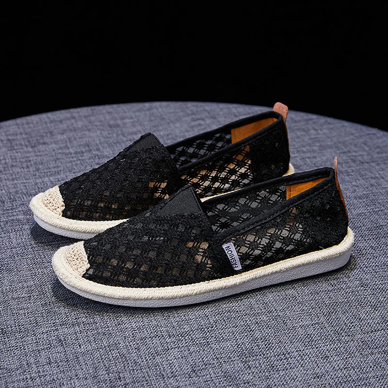 

CRLAYDK Hollow out Women Summer Loafers Comfortable Slip On Casual Walking Flats Outdoor Driving Boat Shoes Penny Moccasins