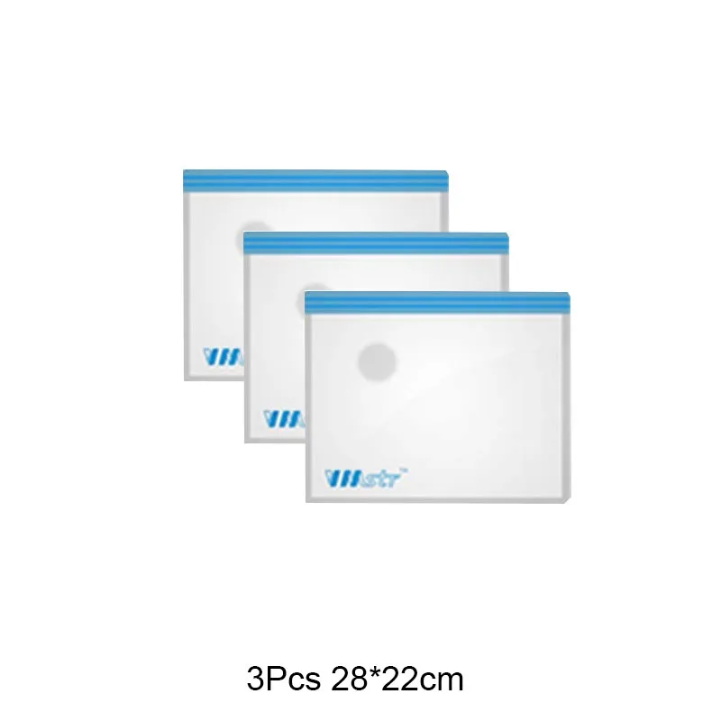 3pcs-28x22cm Вакуумные пакеты для хранения домашней одежды для путешествий, вакуумная посылка для экономии пространства, 28x22 см, 32x26 см, 36x32 см, 45x32 см - Цвет: 3pcs-28x22cm